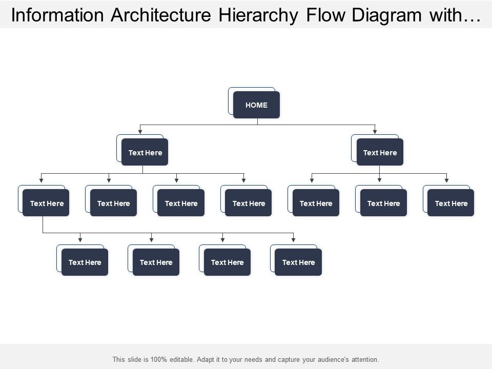 Information Architecture Hierarchy Flow Diagram With Arrows ...