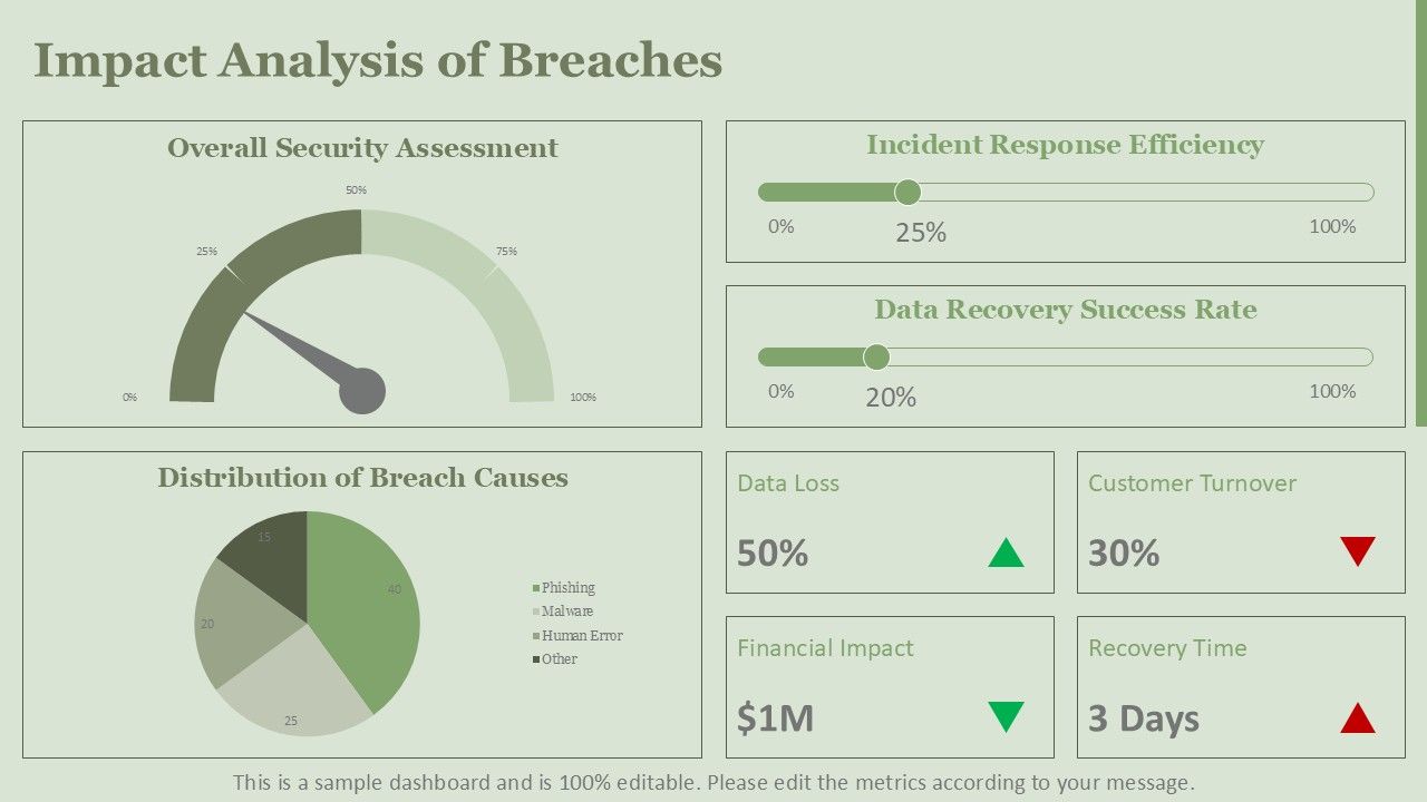 Interactive Dashboard Template for Breach Impact Analysis Interactive Dashboard Template for Breach Impact Analysis