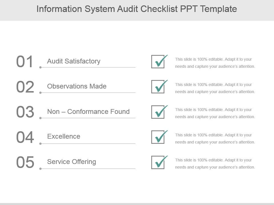 information_system_audit_checklist_ppt_template_Slide01