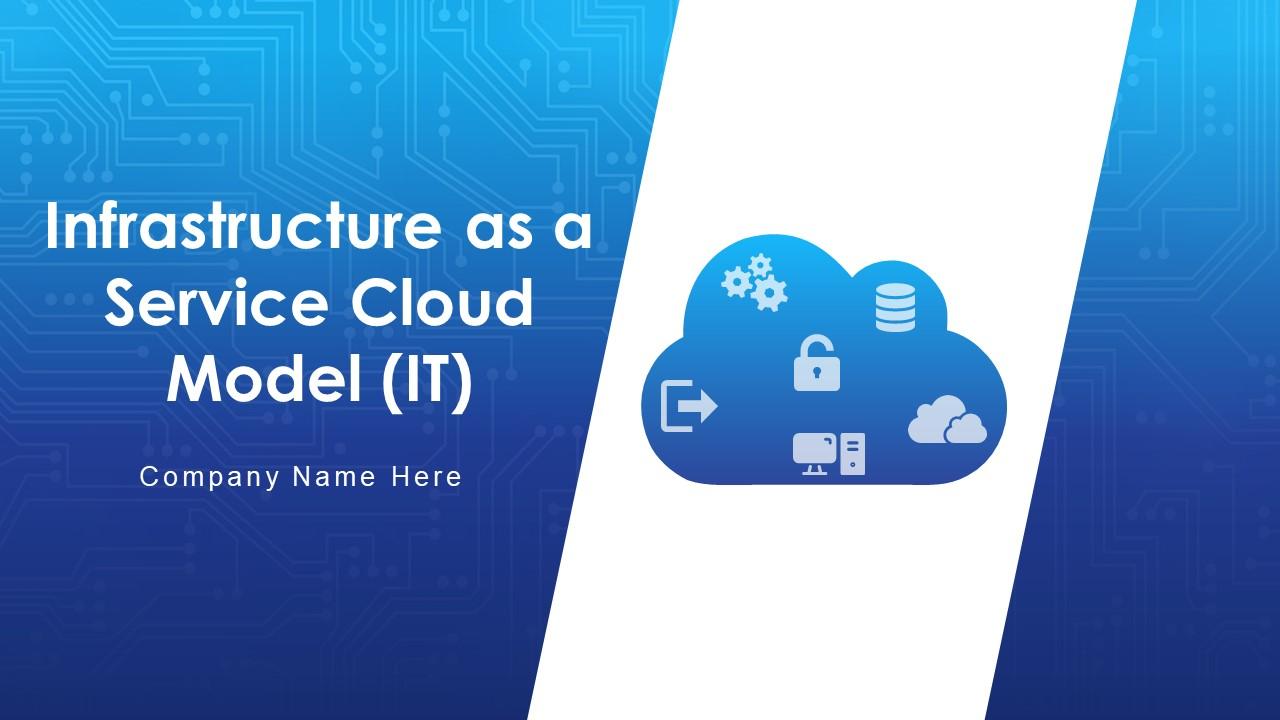 Paquetes de plantillas PPT de Powerpoint de TI de modelo de nube de  infraestructura como servicio