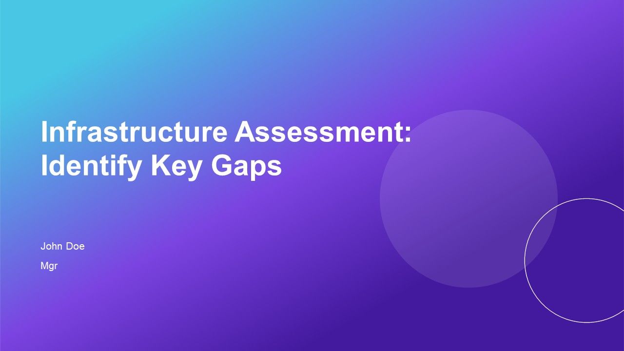 Infrastructure Assessment Identify Key Gaps PPT Graphics AT Infrastructure Assessment Identify Key Gaps PPT Graphics AT