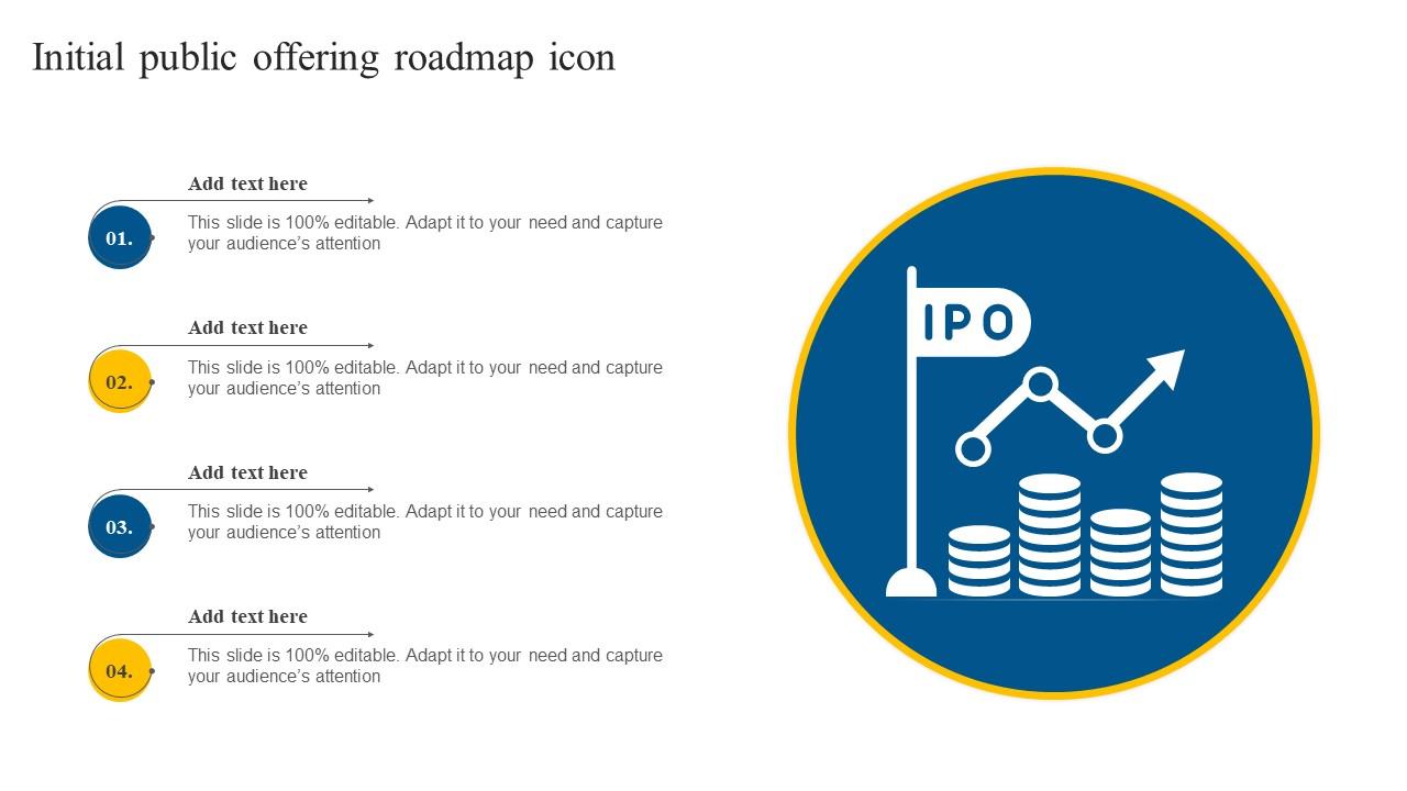 Initial Public Offering Roadmap Icon Ppt Powerpoint Initial Public Offering Roadmap Icon Ppt Powerpoint