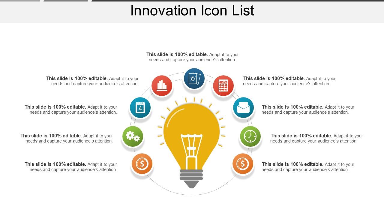 Innovation icon list