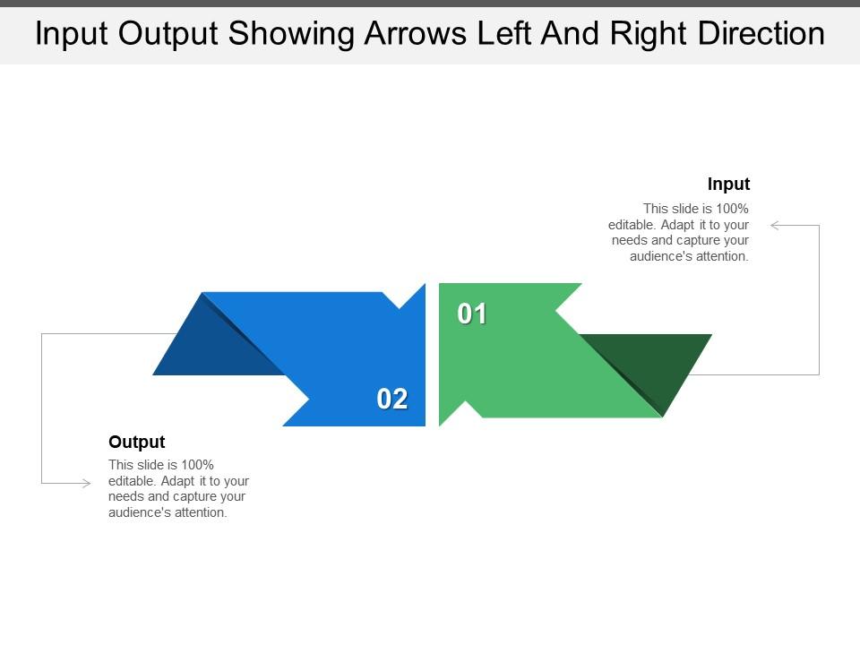 Input Output Showing Arrows Left And Right Direction | Template ...