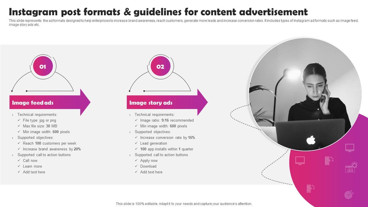 Instagram Marketing To Build Audience Instagram Post Formats And Guidelines For Content MKT SS V Instagram Marketing To Build Audience Instagram Post Formats And Guidelines For Content MKT SS V