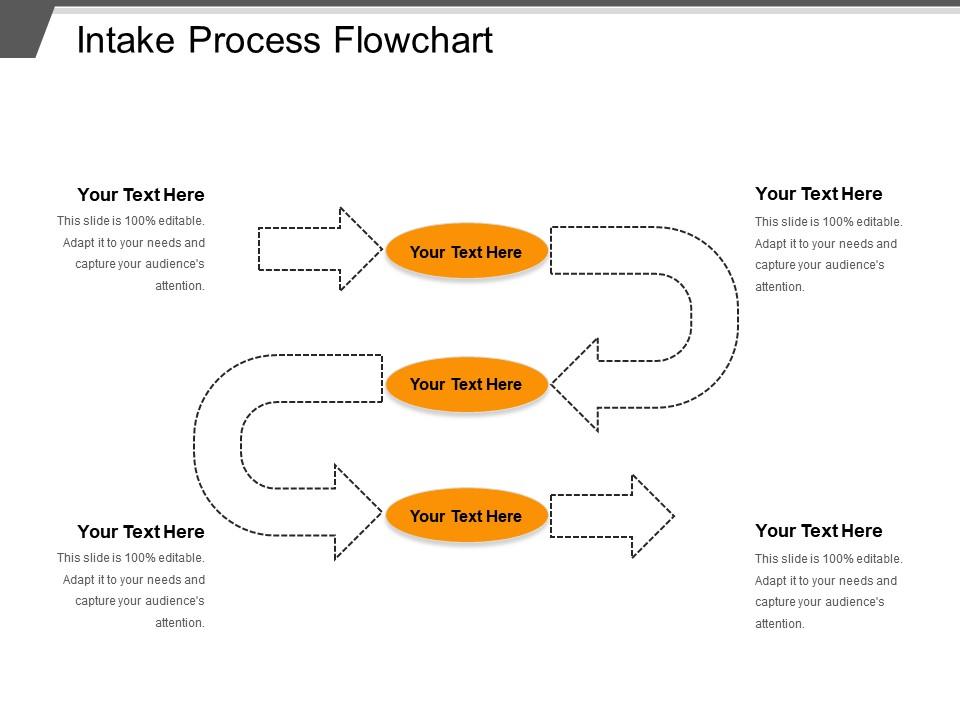 Intake Process Flowchart PowerPoint Presentation Templates PPT