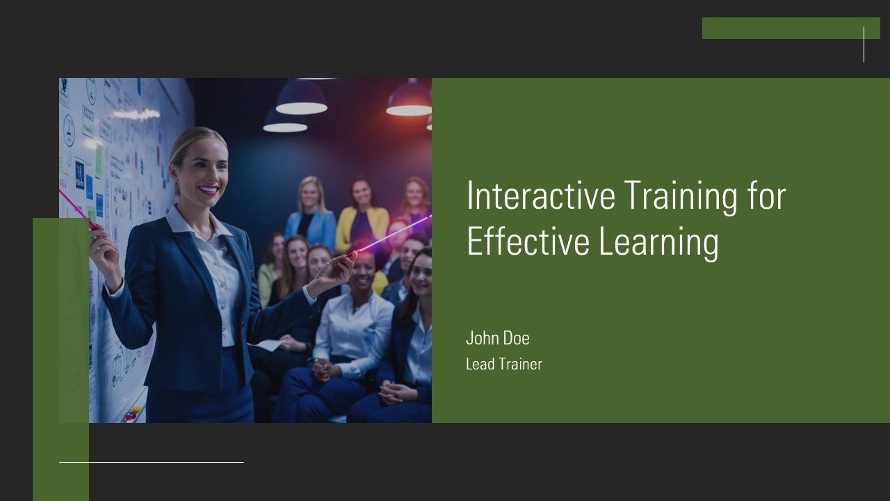 Interactive Training For Effective Learning PPT Template AT