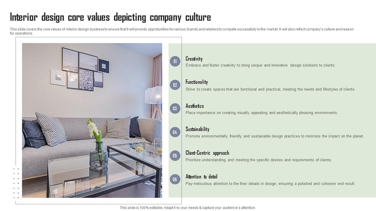 Interior Design Core Values Depicting Company Interior Design Company ...