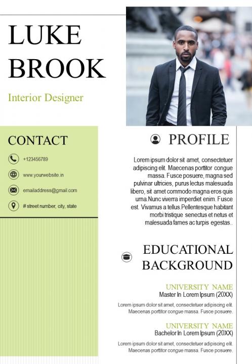 8 Best Tips To Create An Interior Designer Resume With Examples | Foyr