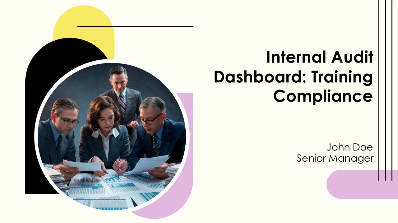Internal Audit Dashboard Training Compliance PPT Outline AT