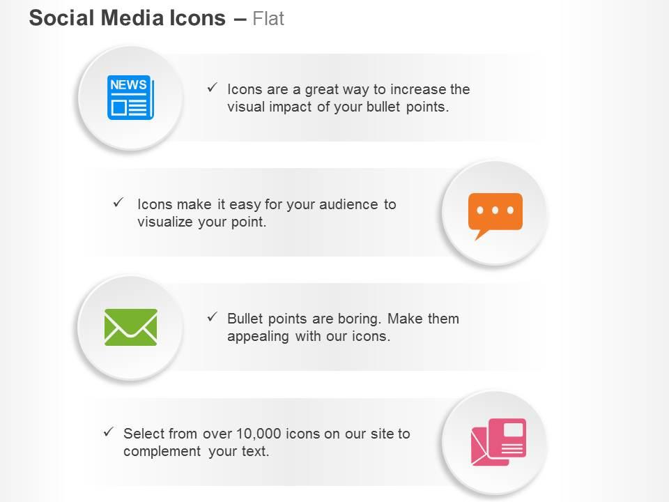 Internet communication mail chat ppt icons graphics Slide01
