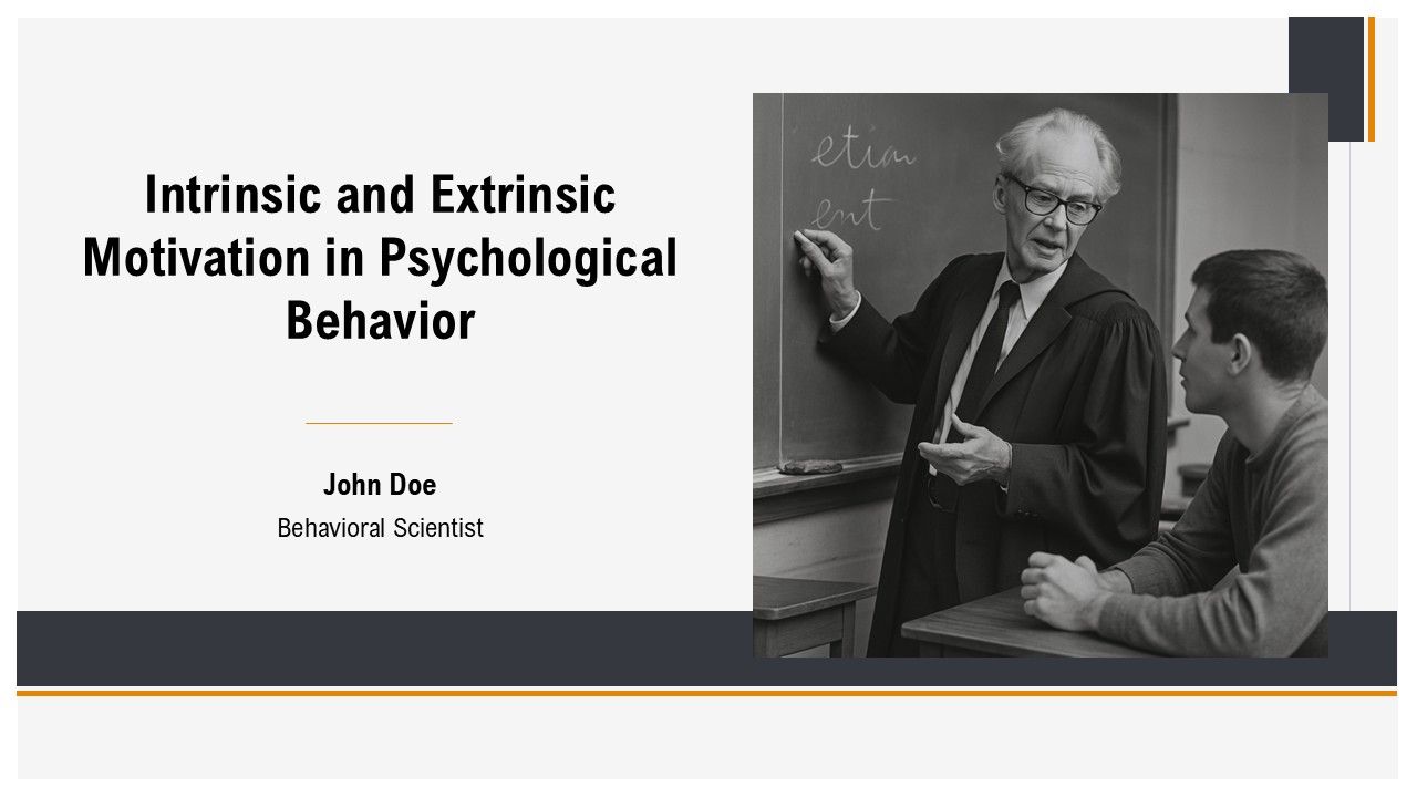 Intrinsic And Extrinsic Motivation In Psychological Behavior PPT Designs AT Intrinsic And Extrinsic Motivation In Psychological Behavior PPT Designs AT