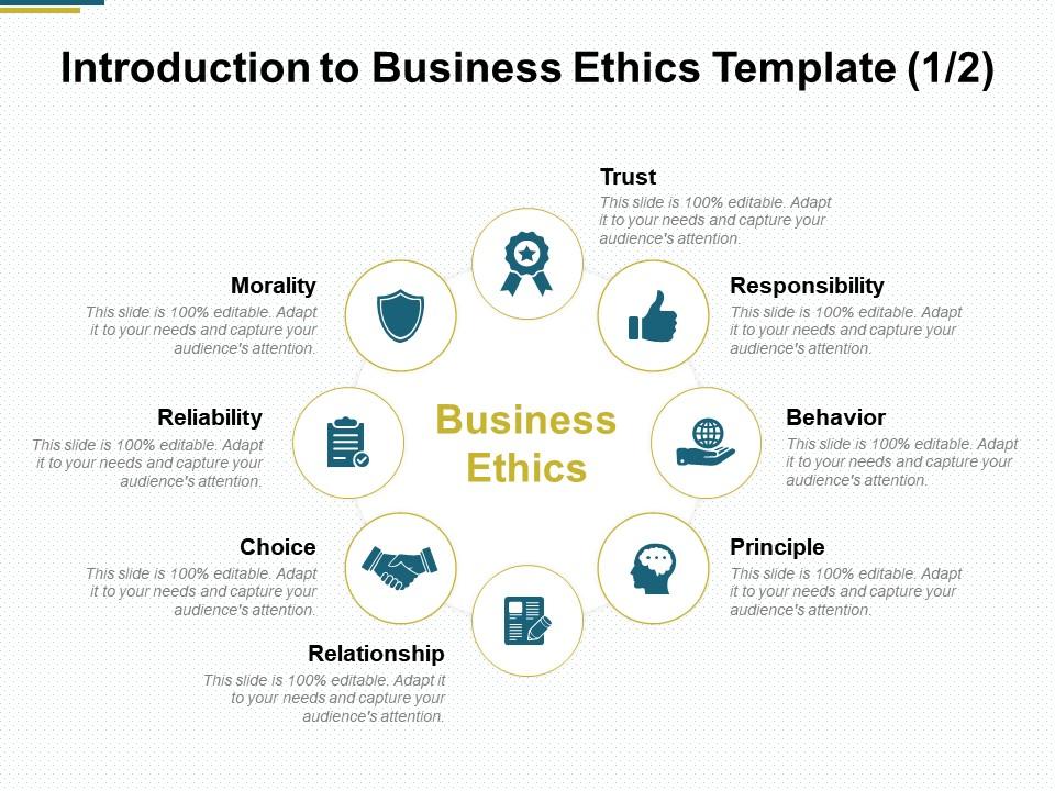 Introduction To Business Ethics Template Responsibility B140 Ppt ...