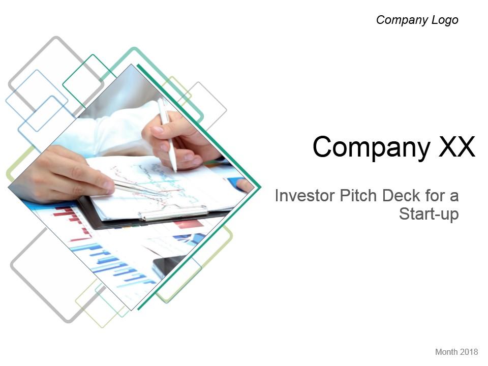 Investor Pitch Deck For A Start Up Powerpoint Presentation Slides Slide01