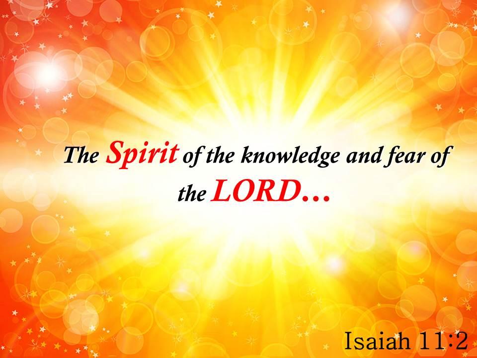 Isaiah 11 2 the spirit of the knowledge powerpoint church sermon Slide01