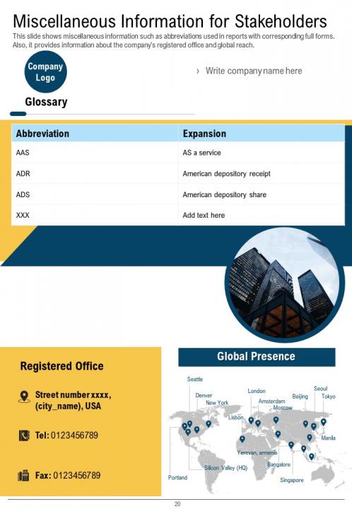 It annual report template pdf doc ppt document report template Slide20