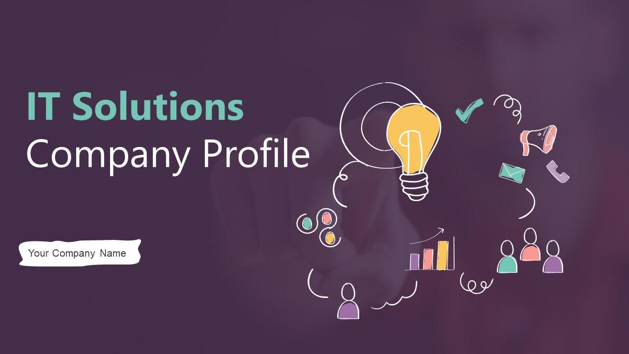 IT Solutions Company Profile Powerpoint Presentation Slides Slide01