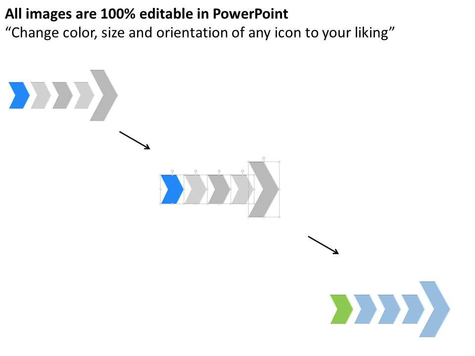 Iv Four Staged Linear Flow And Icons Powerpoint Template | Template ...