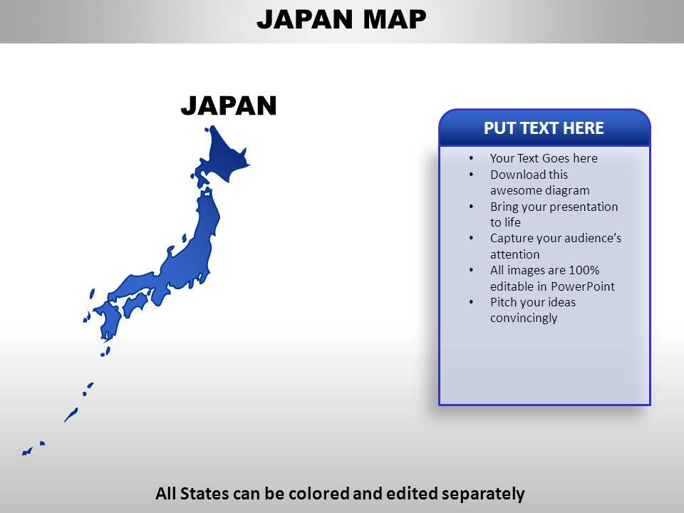Japan country powerpoint maps Slide00