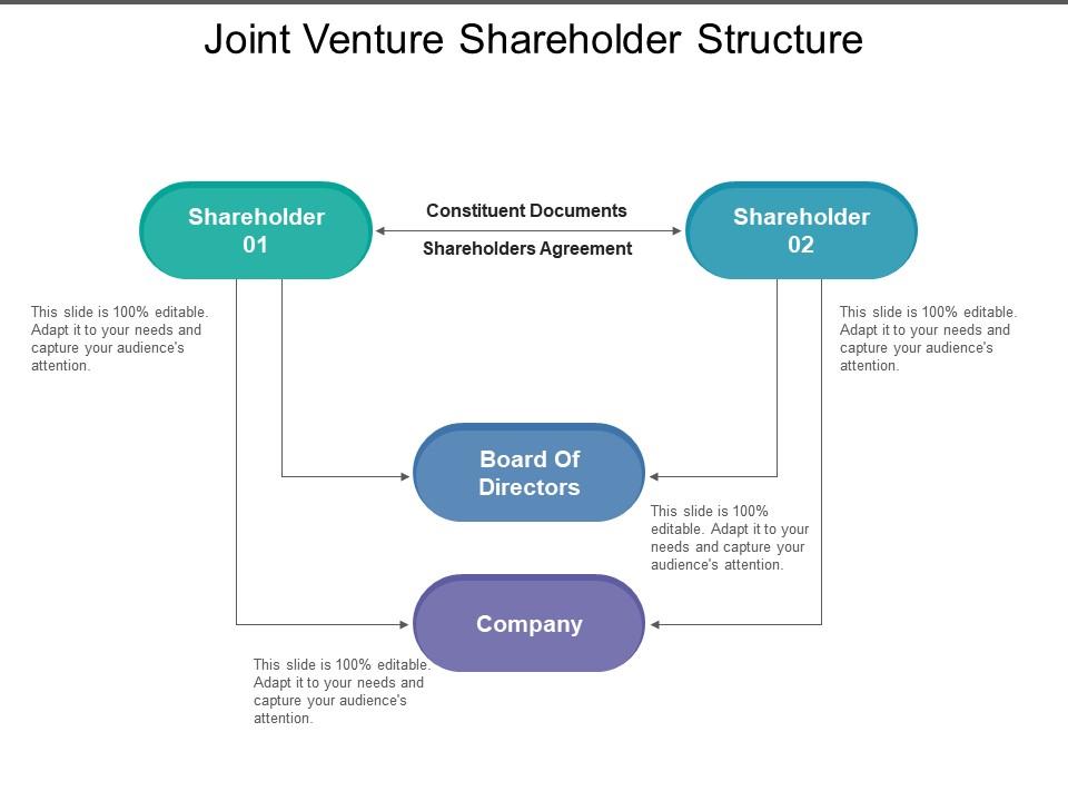 Joint venture shareholder structure Slide00
