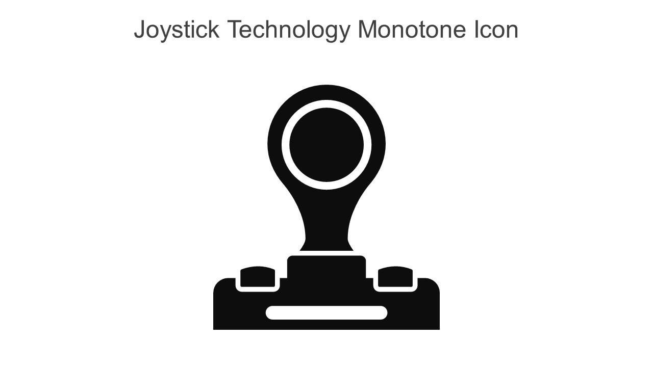 Joystick Technology Monotone Icon In Powerpoint Pptx Png And Editable Eps Format