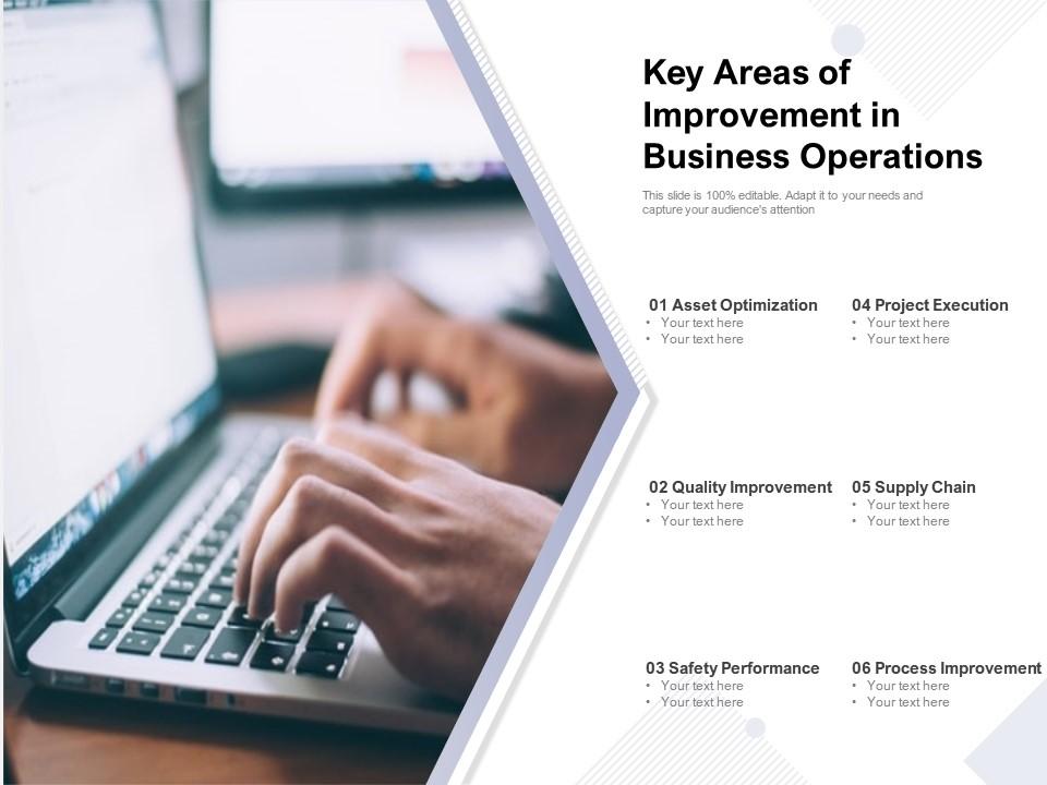 Key Areas Of Improvement In Business Operations