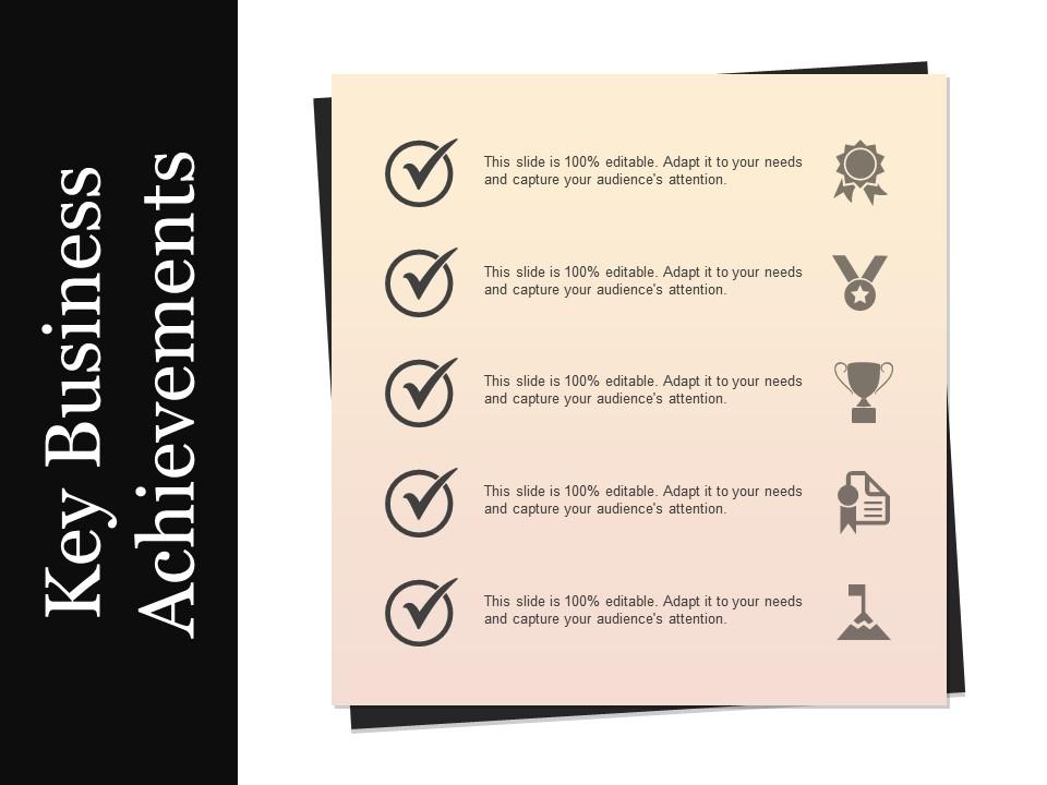 Key business achievements powerpoint images Slide01
