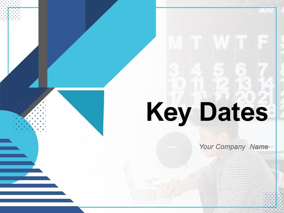 Key Dates Business Planning Important Circle Calendar Symbol Organization Journey Slide01