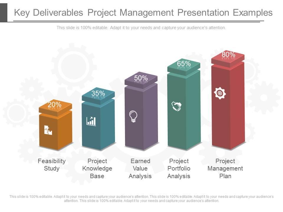 Key deliverables project management presentation examples Slide00