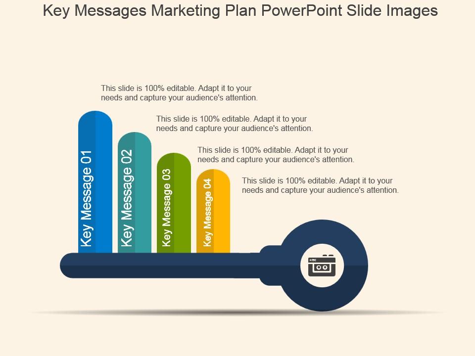 Key messages marketing plan powerpoint slide images Slide01