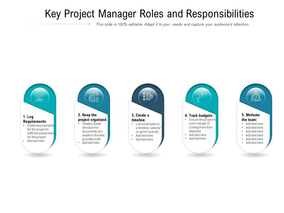 Key Project Manager Roles And Responsibilities Powerpoint Slides Key Project Manager Roles And Responsibilities Powerpoint Slides