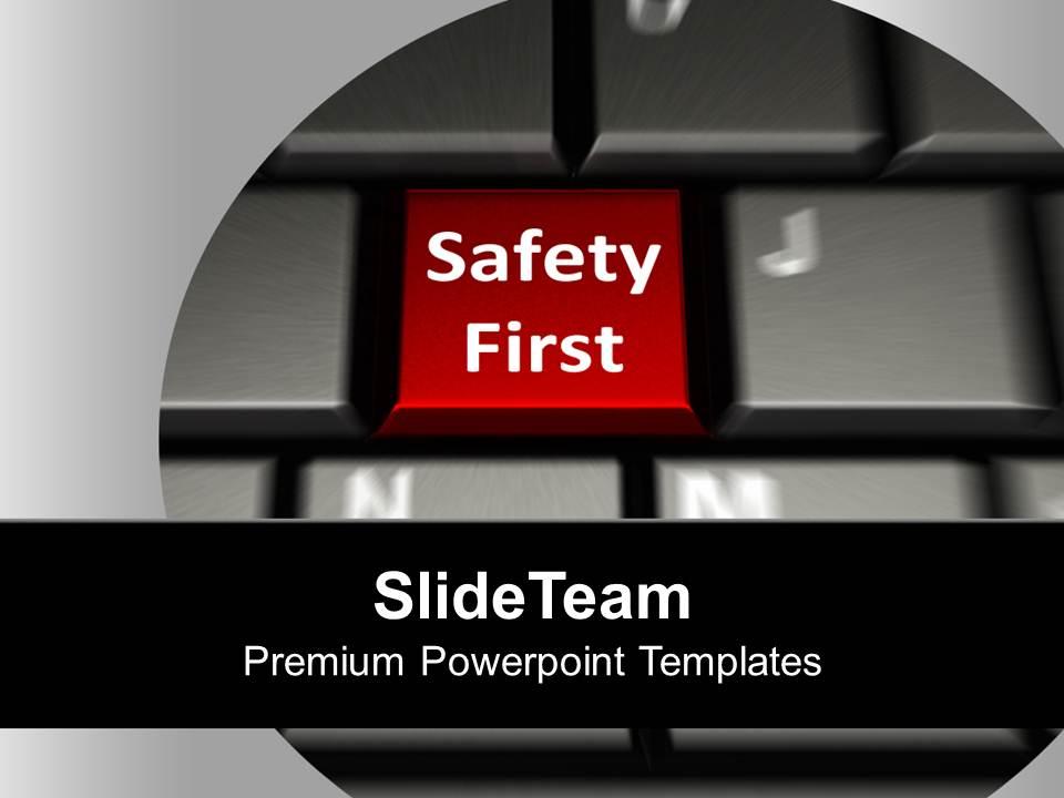 keyboard_with_safety_first_security_powerpoint_templates_ppt_backgrounds_for_slides_0113_Slide01