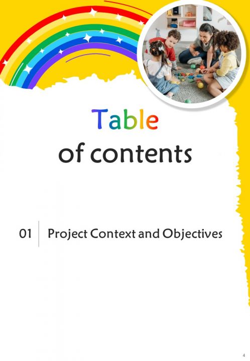 Kindergarten Proposal Report Sample Example Document Slide04
