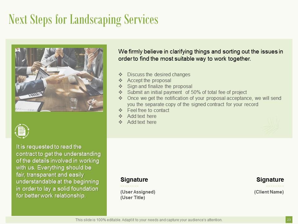 Landscaping Proposal Template, Landscape Bid Proposal Template Free