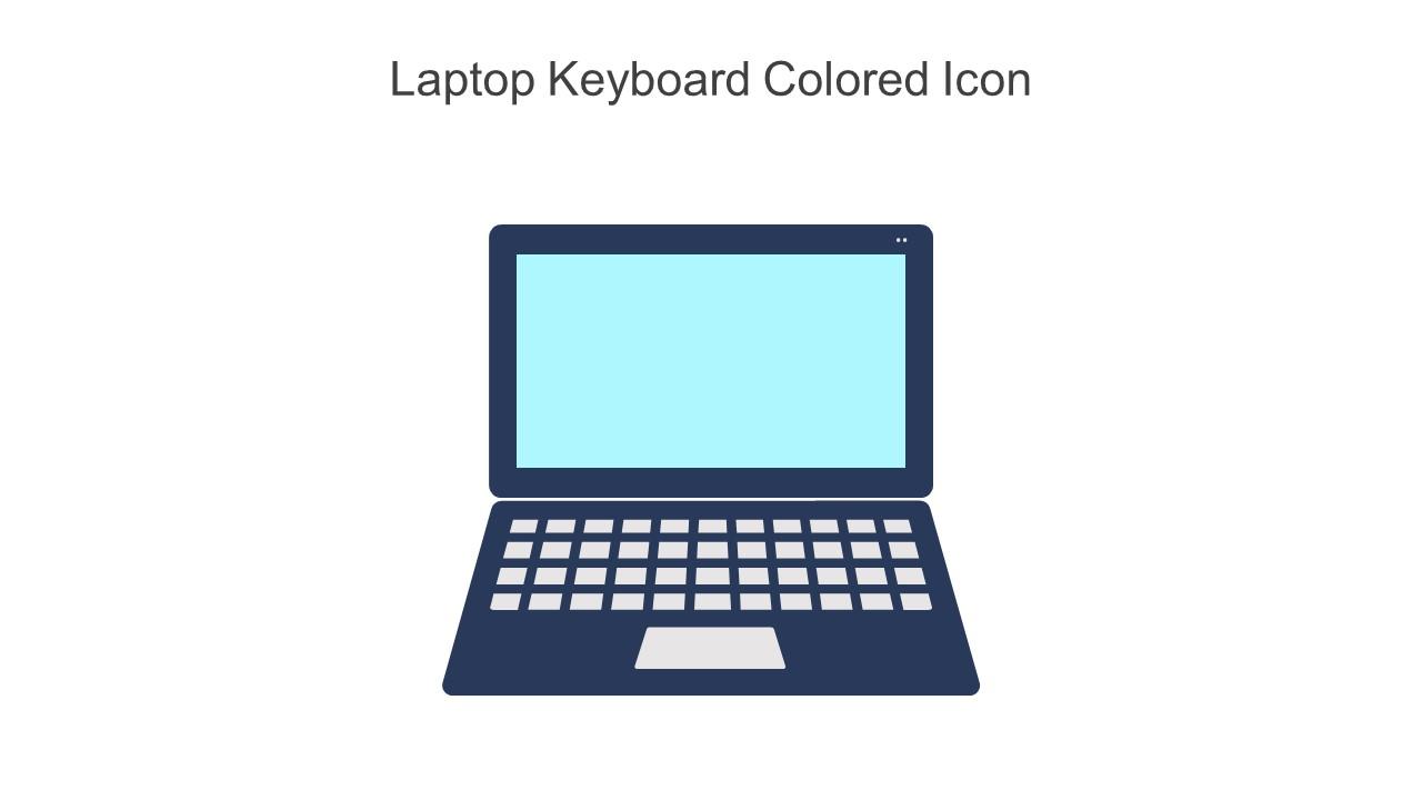 Laptop Keyboard Colored Icon Slide01