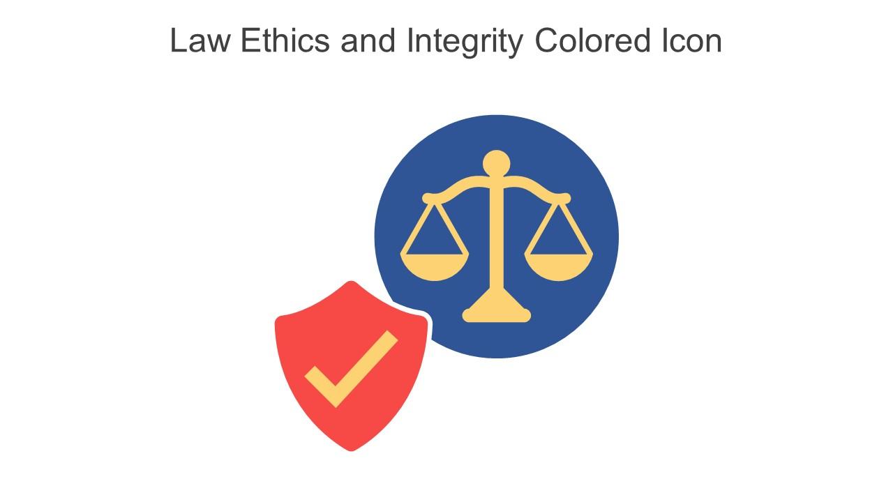 Law Ethics And Integrity Colored Icon In Powerpoint Pptx Png And Editable Eps Format Slide01