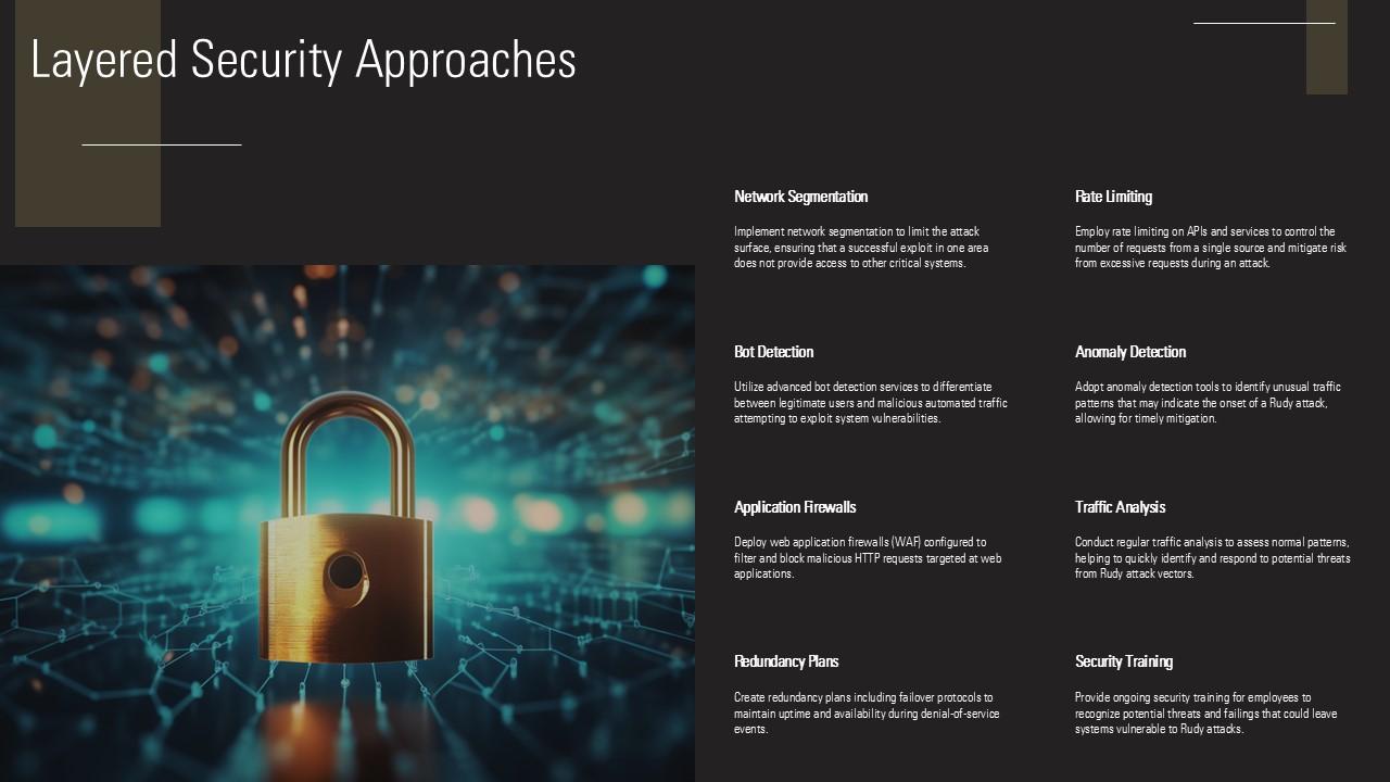 Layered Security Approaches Rudy Attack Ppt Sample ST AI SS PPT PowerPoint