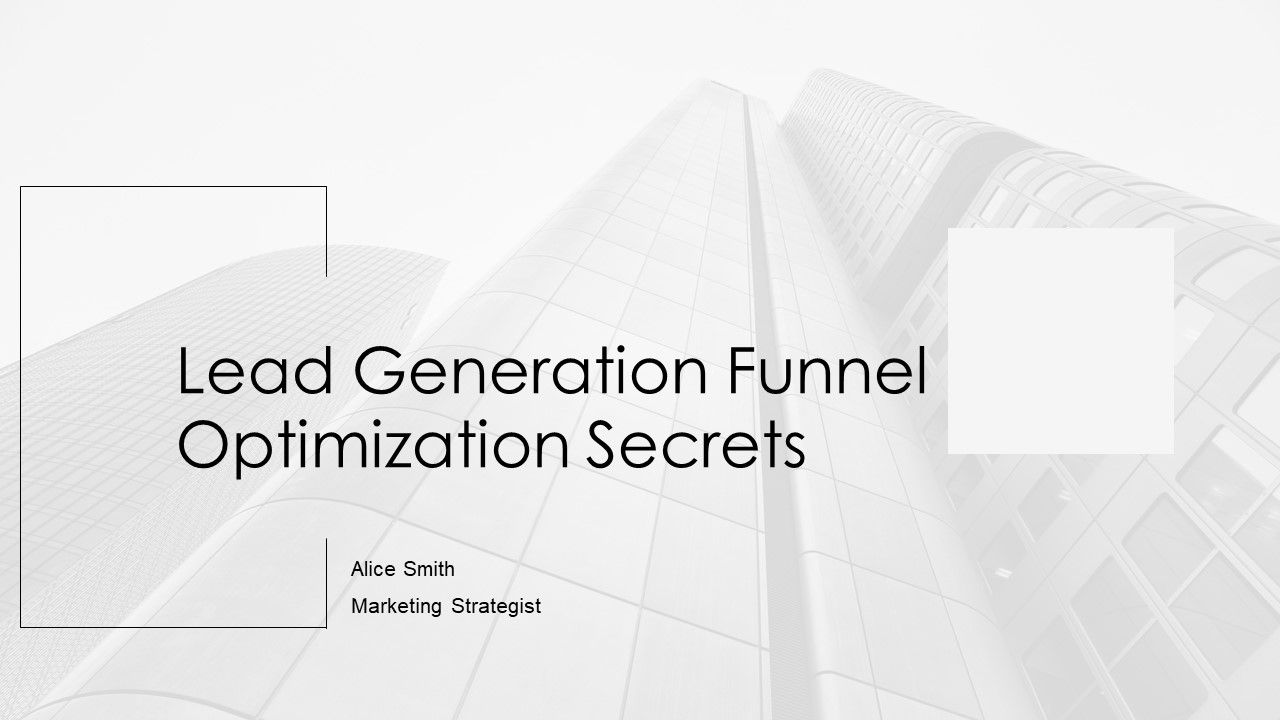 Lead Generation Funnel Optimization Secrets PPT Graphics AT Lead Generation Funnel Optimization Secrets PPT Graphics AT