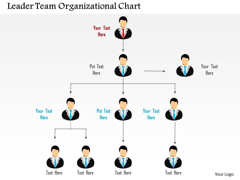 leader_team_organizational_chart_flat_powerpoint_design_Slide01