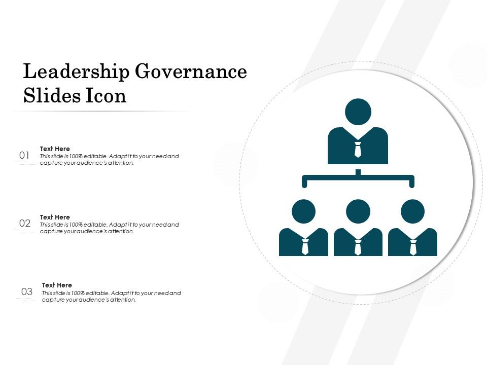 Leadership governance slides icon