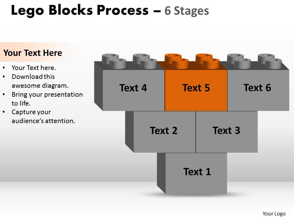 Lego Blocks 6 Stages | PowerPoint Slide Templates Download | PPT ...