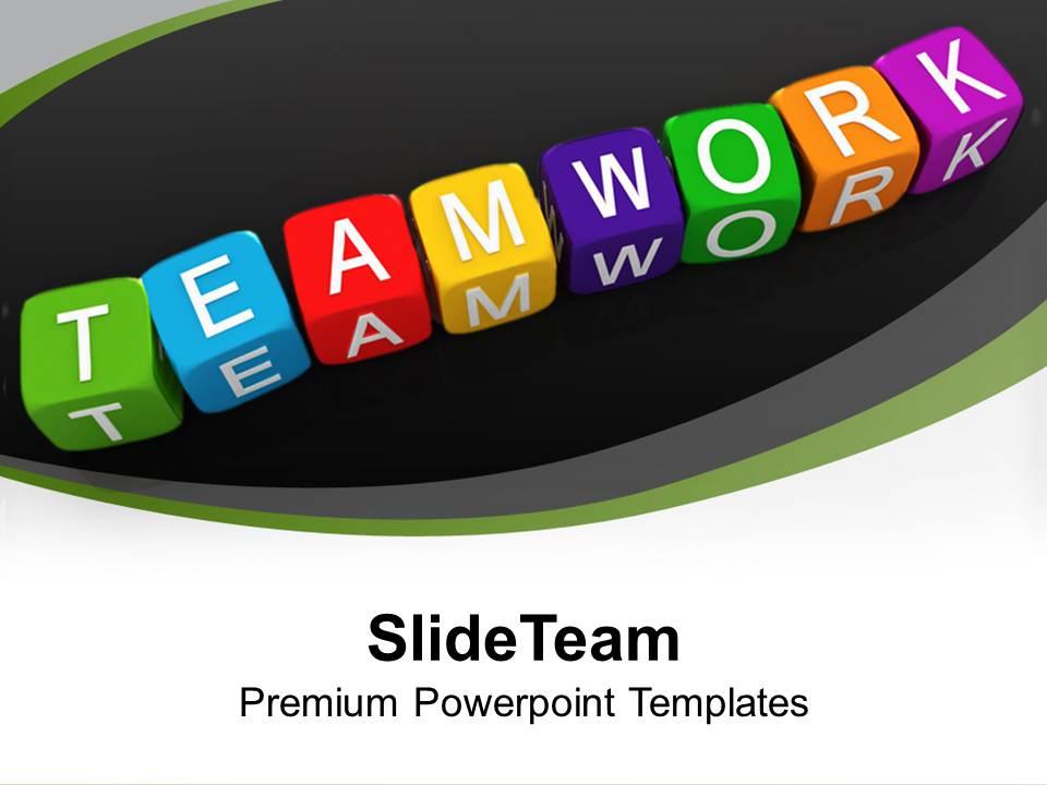 Lego blocks illustrating teamwork unity powerpoint templates ppt backgrounds for slides 0113 Slide00