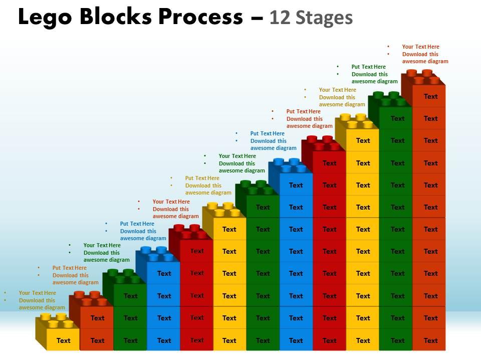 lego_blocks_process_12_stages_style_1_powerpoint_slides_and_ppt_templates_0412_Slide01