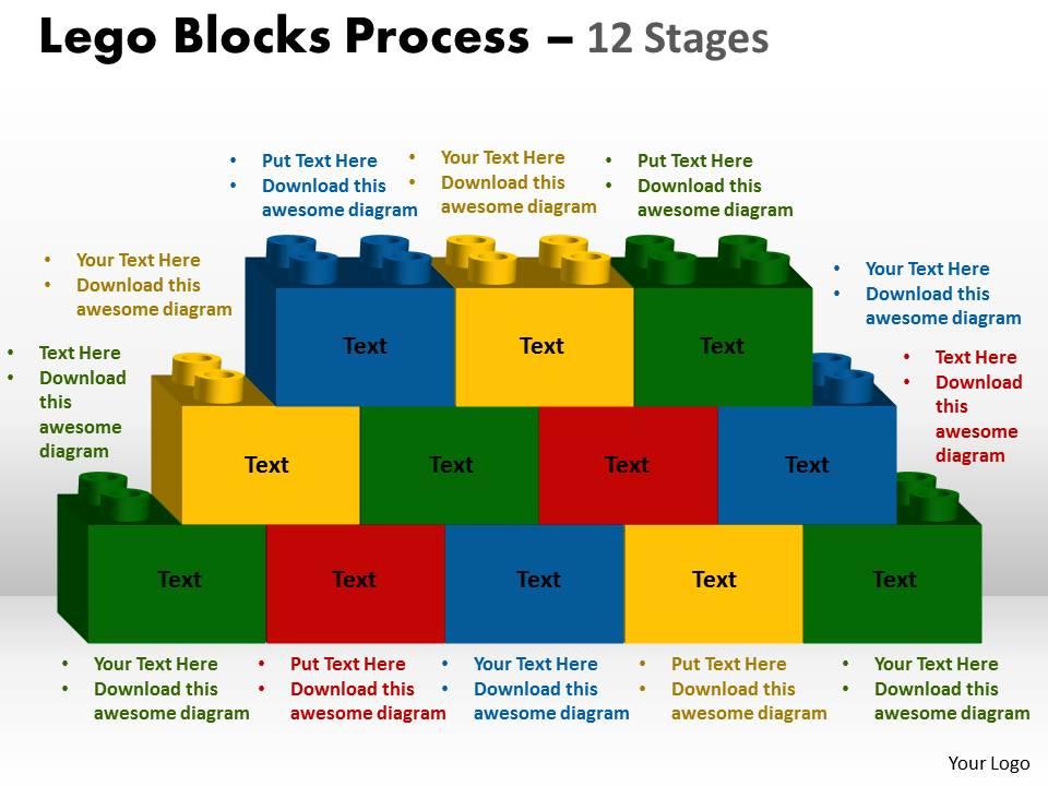 lego_blocks_process_12_stages_style_2_powerpoint_slides_and_ppt_templates_0412_Slide01