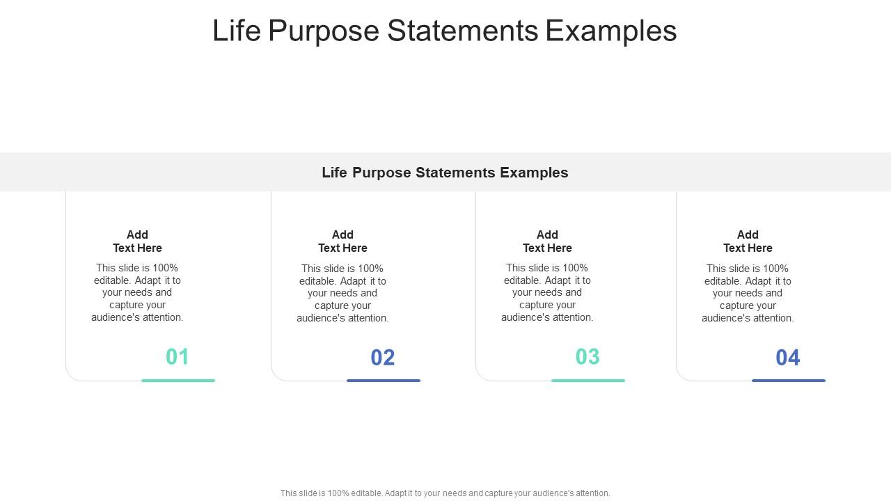 Life Purpose Statements Examples In Powerpoint And Google Slides Cpb