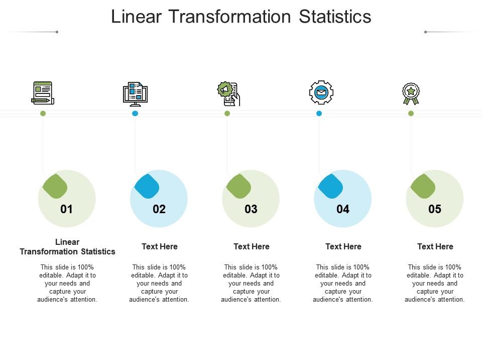 Linear transformation statistics ppt powerpoint presentation model layout cpb