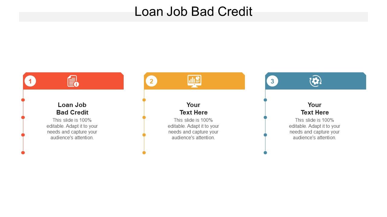 Loan job bad credit ppt powerpoint presentation file elements cpb