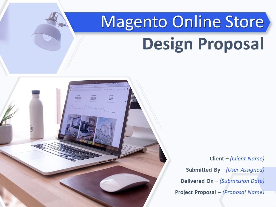 Magento online store design proposal powerpoint presentation slides Slide01