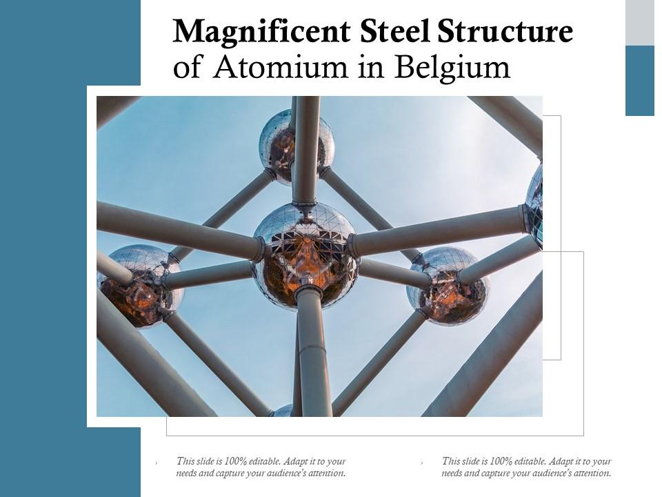 Magnificent steel structure of atomium in belgium Slide00