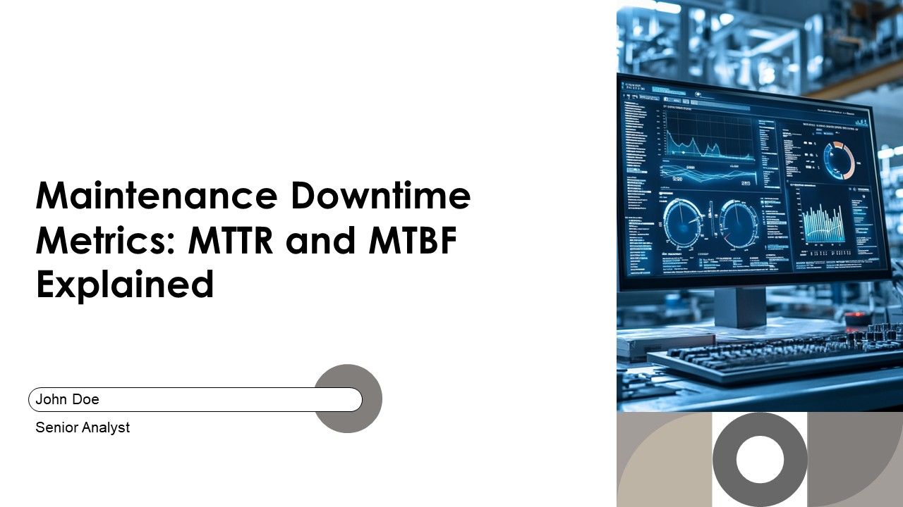 Maintenance Downtime Metrics MTTR And MTBF Explained PPT Graphics AT Maintenance Downtime Metrics MTTR And MTBF Explained PPT Graphics AT